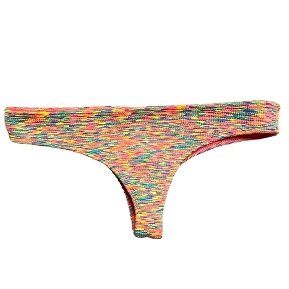 Dakine Pink and Yellow Bikini Bottom Vibrant Swimwear